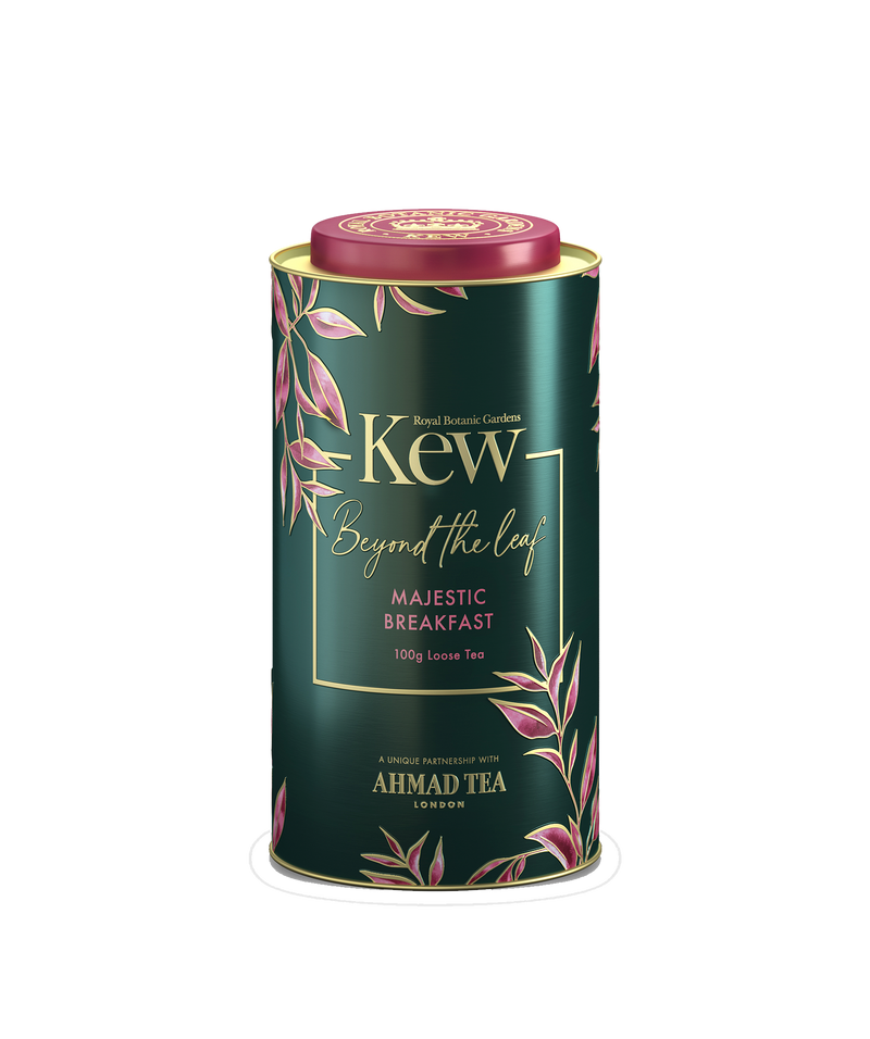 Majestic Breakfast Tea - 100g Loose Leaf Caddy from Kew Gardens Beyond the Leaf Collection