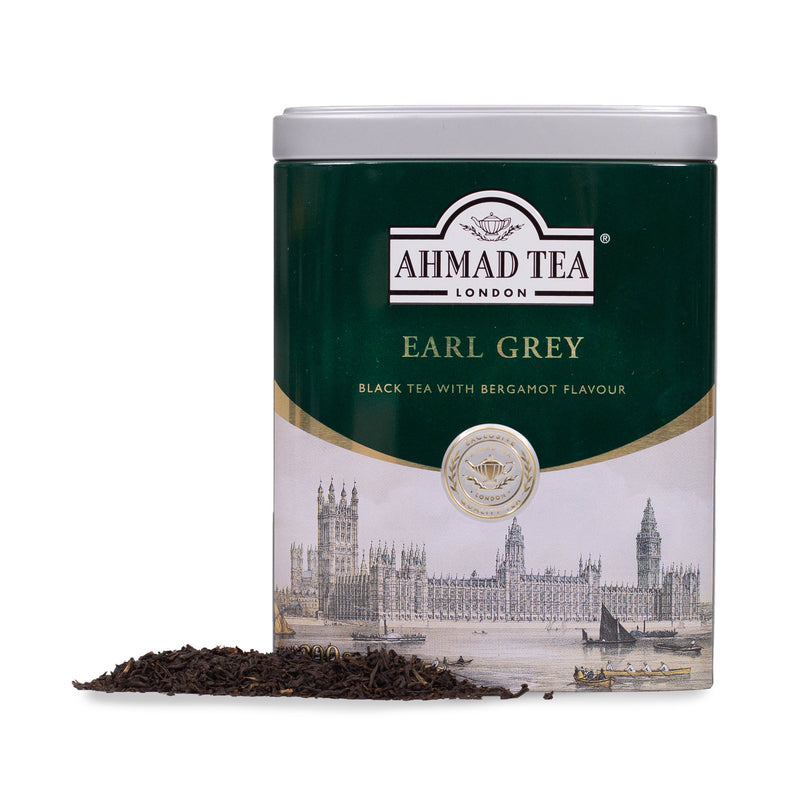 Ahmad Tea 200g Caddies Earl Grey Tea - Front of Box 