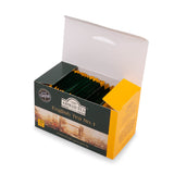 Ahmad Tea English Tea No.1 20 Foil Teabags - Side angle of Open box