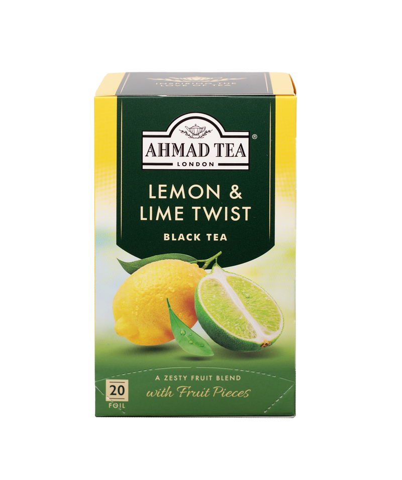 Lemon & Lime Twist Fruit Black Tea - 20 Foil Teabag