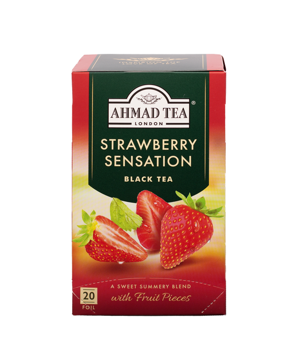 Strawberry Sensation Fruit Black Tea - 20 Foil Teabag